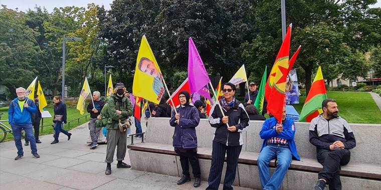 İsveç'te terör örgütü YPG/PKK yandaşları gösteri yaptı