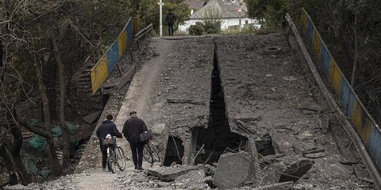 Ukrayna'nın kontrolüne geçen Balakliya şehri görüntülendi