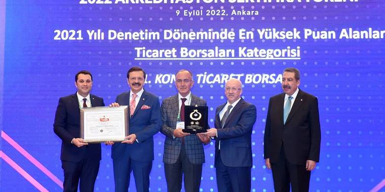 Konya Ticaret Borsası hizmette yine birinci