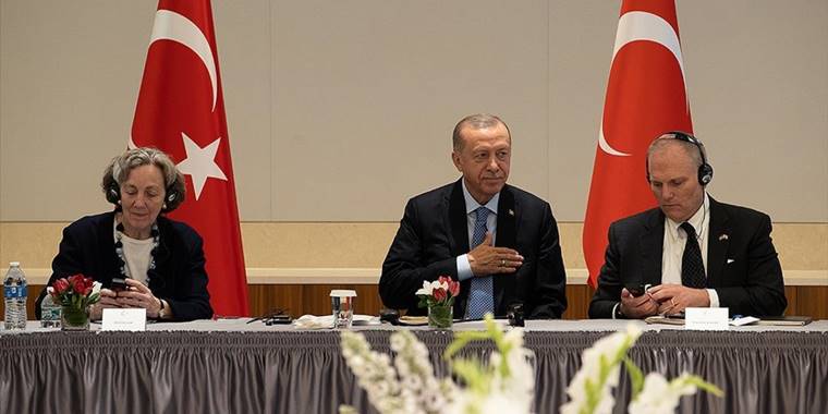 Cumhurbaşkanı Erdoğan, Amerikan Yahudi Toplumu Çatı Kuruluşları temsilcilerini kabul etti