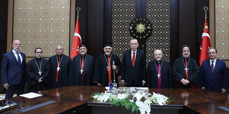 Erdoğan, Dünya Süryani Katolik Patriği ve heyetini kabul etti