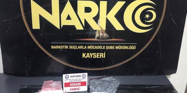 Kayseri'de 1 kilo 250 gram kokain ele geçirildi