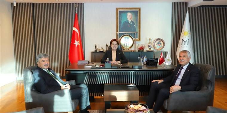 İYİ Parti Genel Başkanı Akşener, Adana Büyükşehir Belediye Başkanı Karalar'ı kabul etti