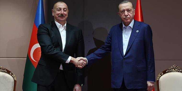 Cumhurbaşkanı Erdoğan, Azerbaycan Cumhurbaşkanı Aliyev ile görüştü