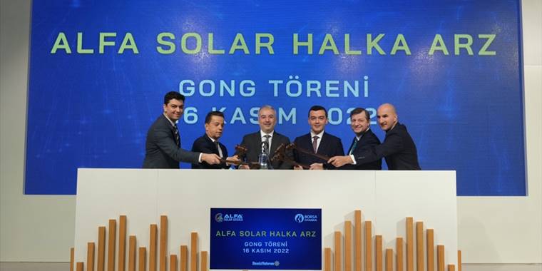 Borsa İstanbul’da gong Alfa Solar için çaldı