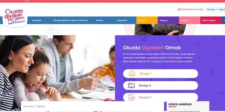 'Okulda Diyabet Programı Eğitim Platformu' erişime açıldı