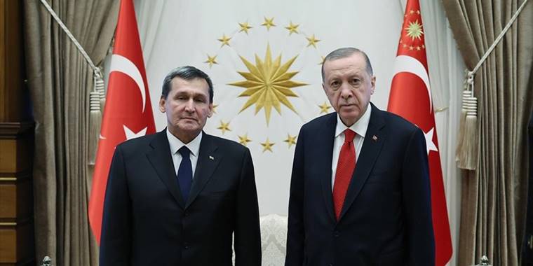 Cumhurbaşkanı Erdoğan, Türkmenistan Bakanlar Kurulu Başkan Yardımcısı Meredov'u kabul etti