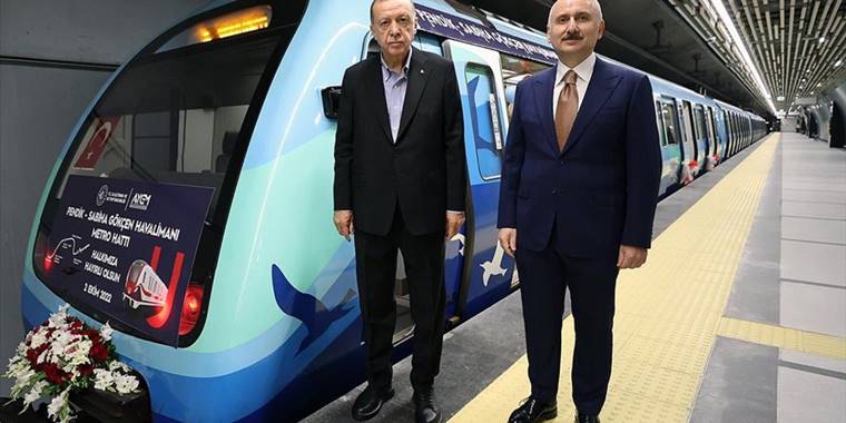 Pendik-Sabiha Gökçen Havalimanı Metro Hattı'nda 2 ayda 1,4 milyon yolcu seyahat etti