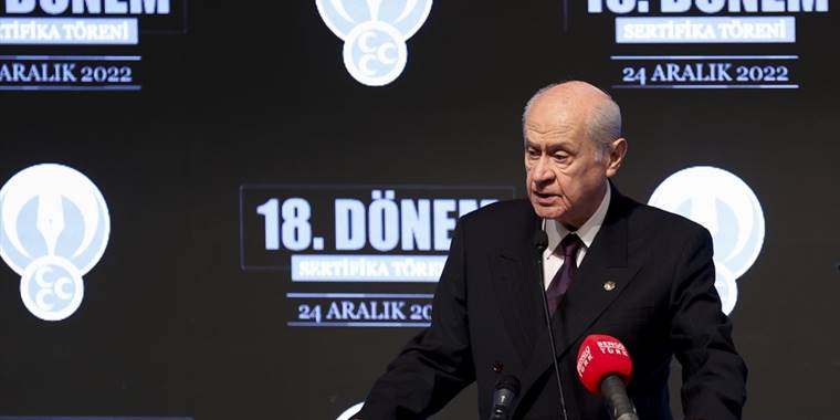 MHP Genel Başkanı Bahçeli, Siyaset ve Liderlik Okulu Sertifika Töreni'nde konuştu: