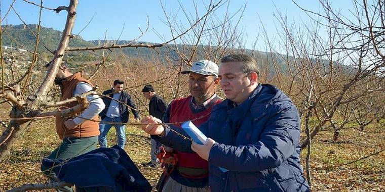 Yenişehir Belediyesi çiftçiye tarlada eğitim veriyor