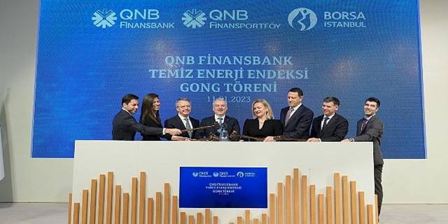 Borsa İstanbul'da Gong QNB Finansbank Temiz Enerji Endeksi için çaldı