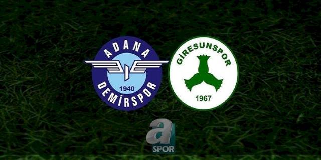 Adana Demirspor Giresunspor canlı anlatım (Adana Demirspor-Giresunspor CANLI İZLE)