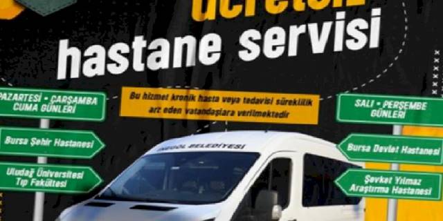 İnegöl Belediyesi’nden Bursa hastanelerine ücretsiz servis hizmeti