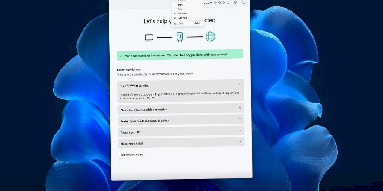 Windows 11, Ağ Sorunlarına Yönelik API Destekli Yeni Özellik Alıyor