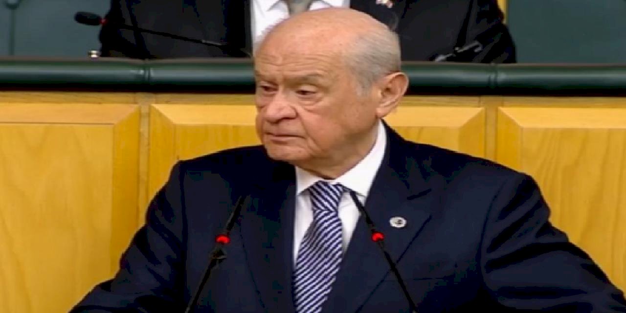 Bahçeli'den tribündeki sloganlara tepki! (CANLI)