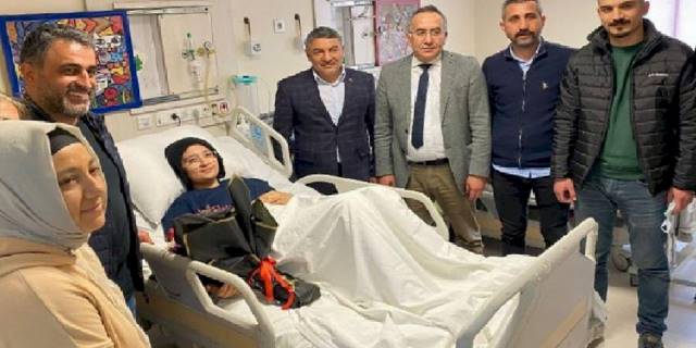 Başkan Şayir’den Aleyna Ölmez’e ziyaret