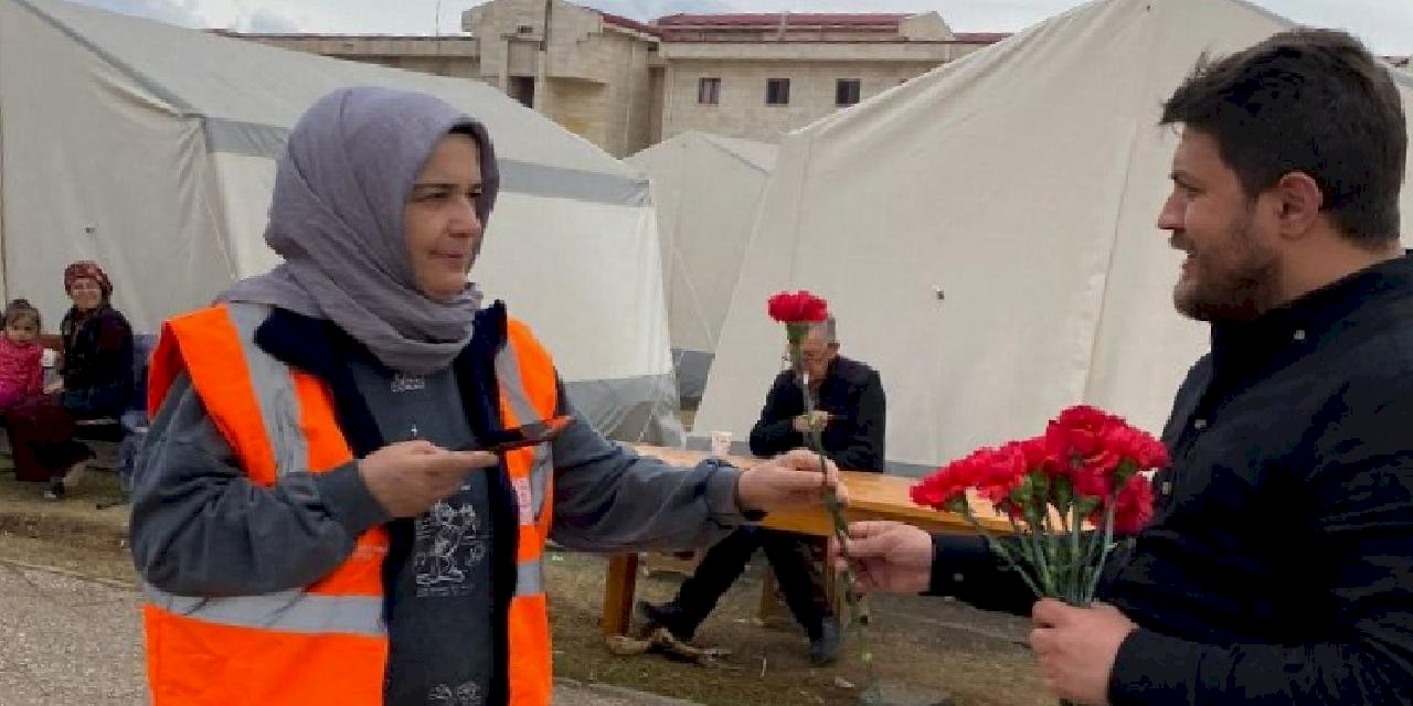 Başkan Satıcı’dan depremzede kadınlara 8 Mart sürprizi