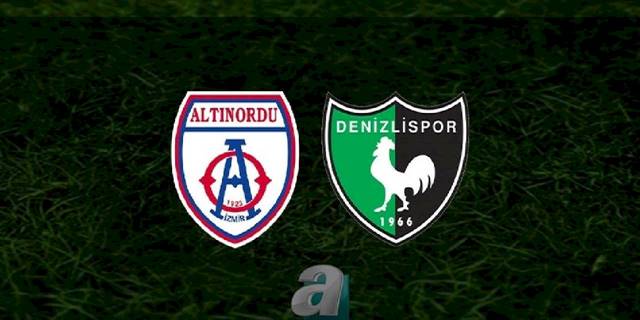 Altınordu - Denizlispor maçı ne zaman, saat kaçta ve hangi kanalda? | TFF 1. Lig