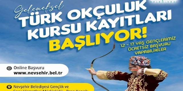 Nevşehir'de ok meraklıları için kurs