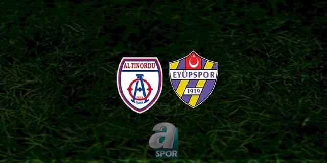 Altınordu - Eyüpspor maçı ne zaman, saat kaçta ve hangi kanalda? | TFF 1. Lig