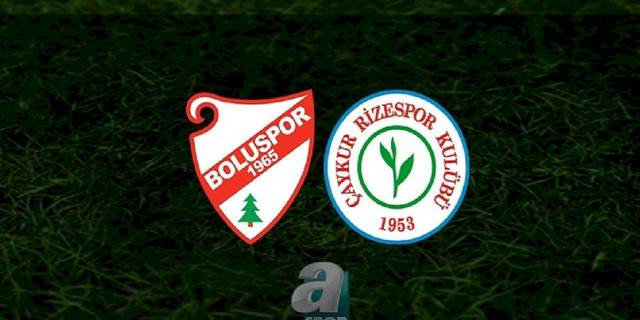 Boluspor - Rizespor maçı ne zaman, saat kaçta ve hangi kanalda? | TFF 1. Lig