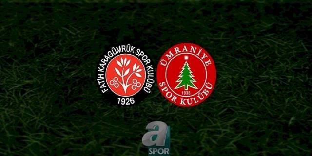 Fatih Karagümrük - Ümraniyespor | CANLI İZLE (Fatih Karagümrük - Ümraniyespor - Canlı Anlatım)