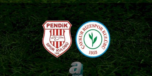 Pendikspor - Rizespor maçı ne zaman, saat kaçta ve hangi kanalda? | TFF 1. Lig