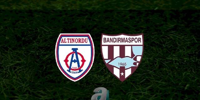 Altınordu - Bandırmaspor maçı ne zaman, saat kaçta ve hangi kanalda? | TFF 1. Lig