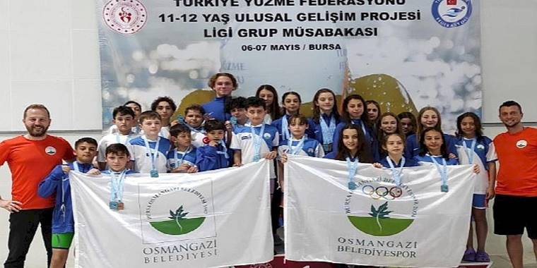 Osmangazili kulaçlar Bursa'ya damga vurdu