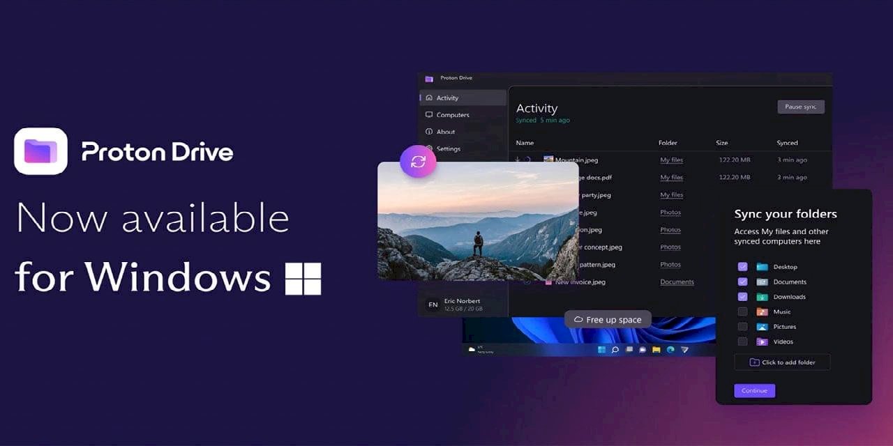 Proton Drive Windows Uygulaması Kullanıma Sunuldu