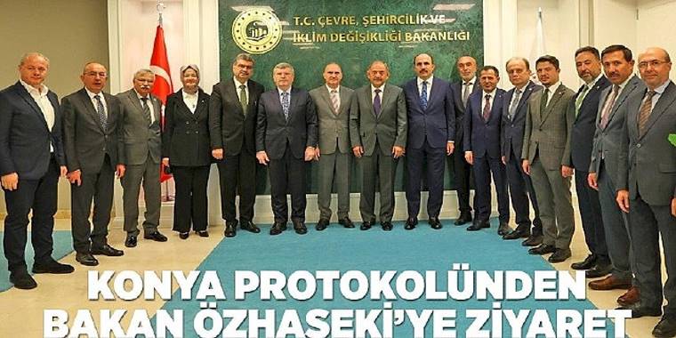 Konya Protokolünden Bakan Özhaseki'ye Ziyaret