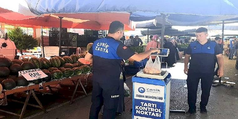 Canik'te Semt Pazarları Kontrol Altında