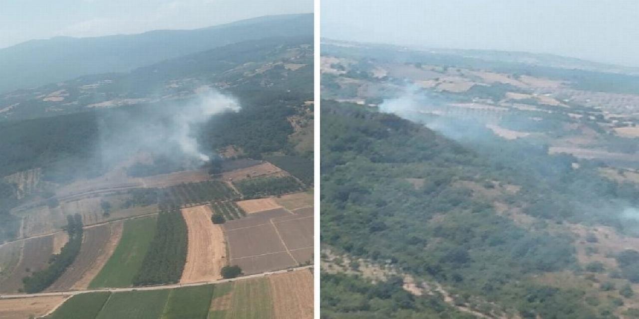 Bursa'da üç ilçede 4 farklı noktada yangın!