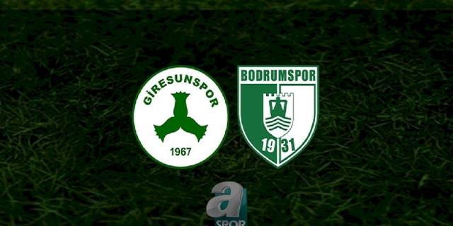 Giresunspor - Bodrumspor maçı ne zaman? Saat kaçta? Hangi kanalda? | Trendyol 1. Lig