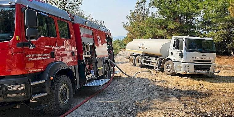 Çanakkale'deki yangına İzmir'den destek