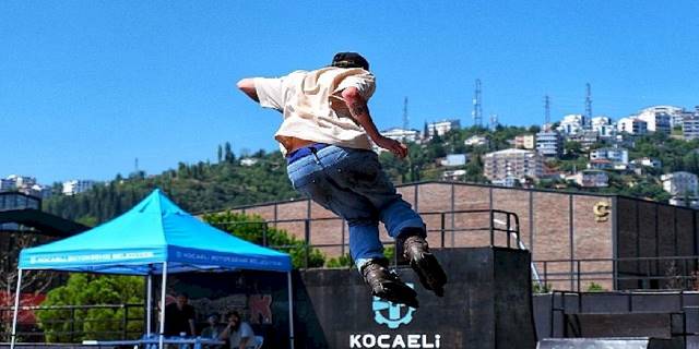 Skate Park'ta adrenalin tavan yaptı