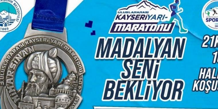 Kayseri'de yarı maratona geri sayım