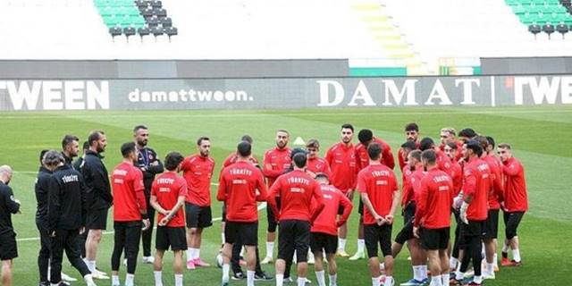 A Milli Futbol Takımı, Letonya maçına hazır