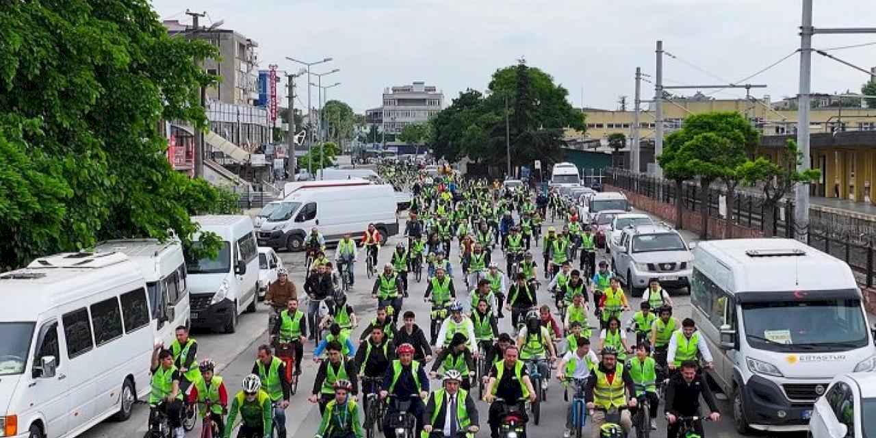 Sakarya'da pedallar şehrin merkezinde döndü