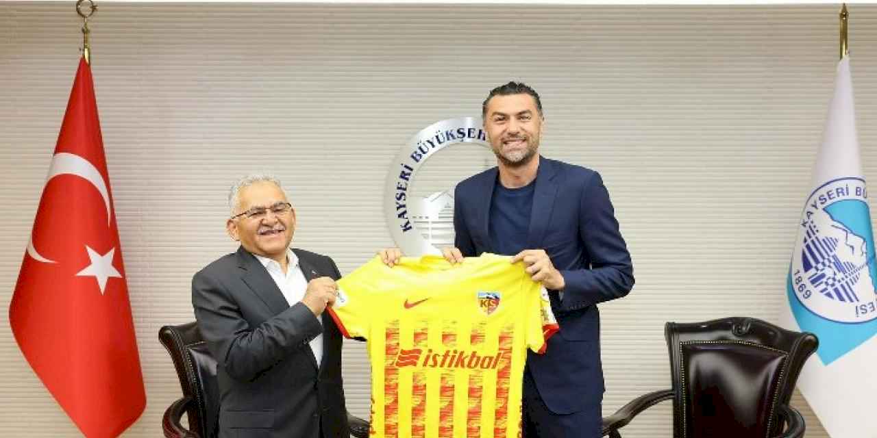 Burak Yılmaz'dan Memduh Büyükkılıç'a ziyaret