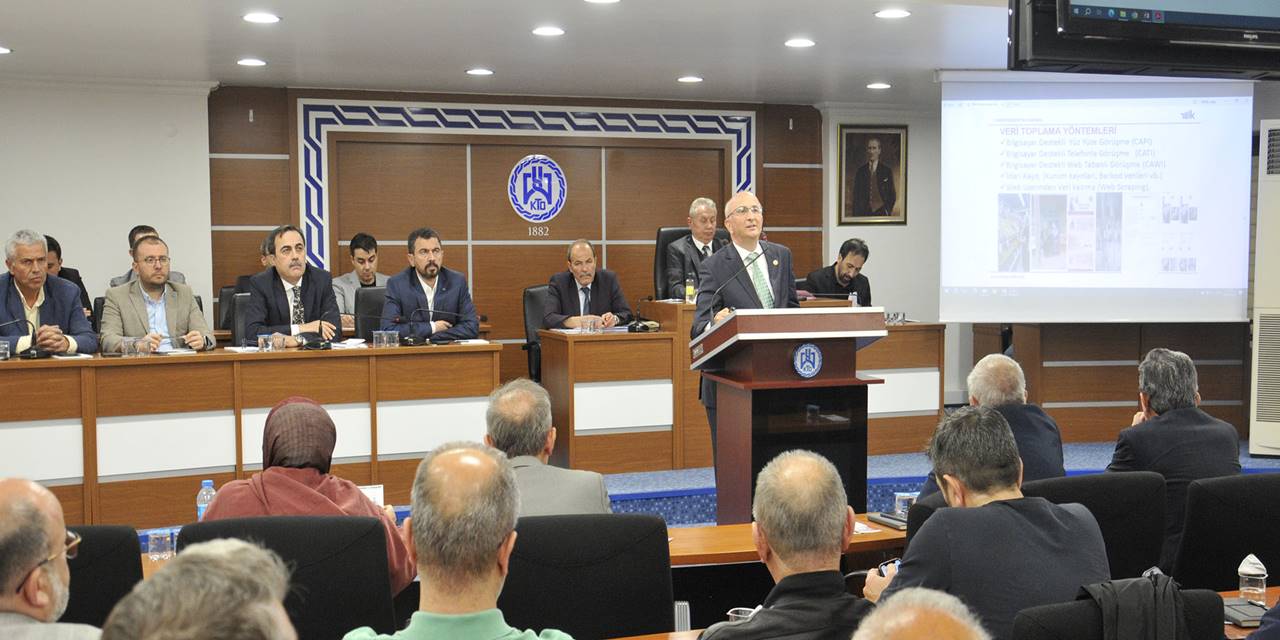 KTO Meclis Üyelerine TÜİK ve AKITEK’in Çalışmaları Anlatıldı