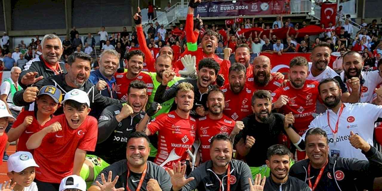 Türkiye 3-0 İspanya (Maç Sonucu) Türkiye Ampute Milli Futbol Takımı Avrupa Şampiyonu!
