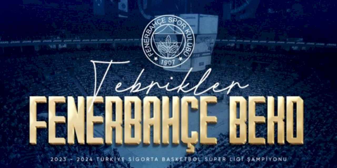 Potada şampiyon Fenerbahçe'ye tebrik