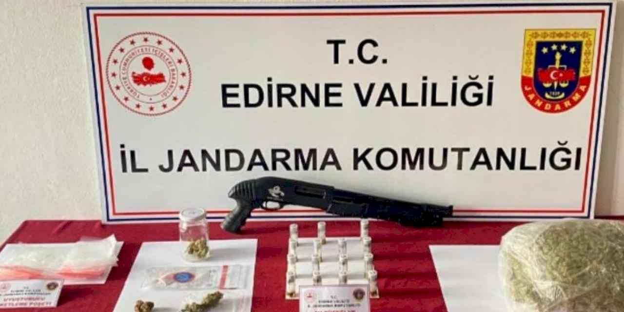 Edirne Jandarma Komutanlığı'ndan uyuşturucu operasyonu