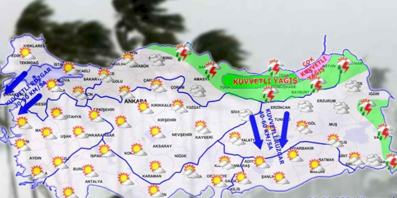 Meteoroloji'den iki 'kuvvetli' uyarı