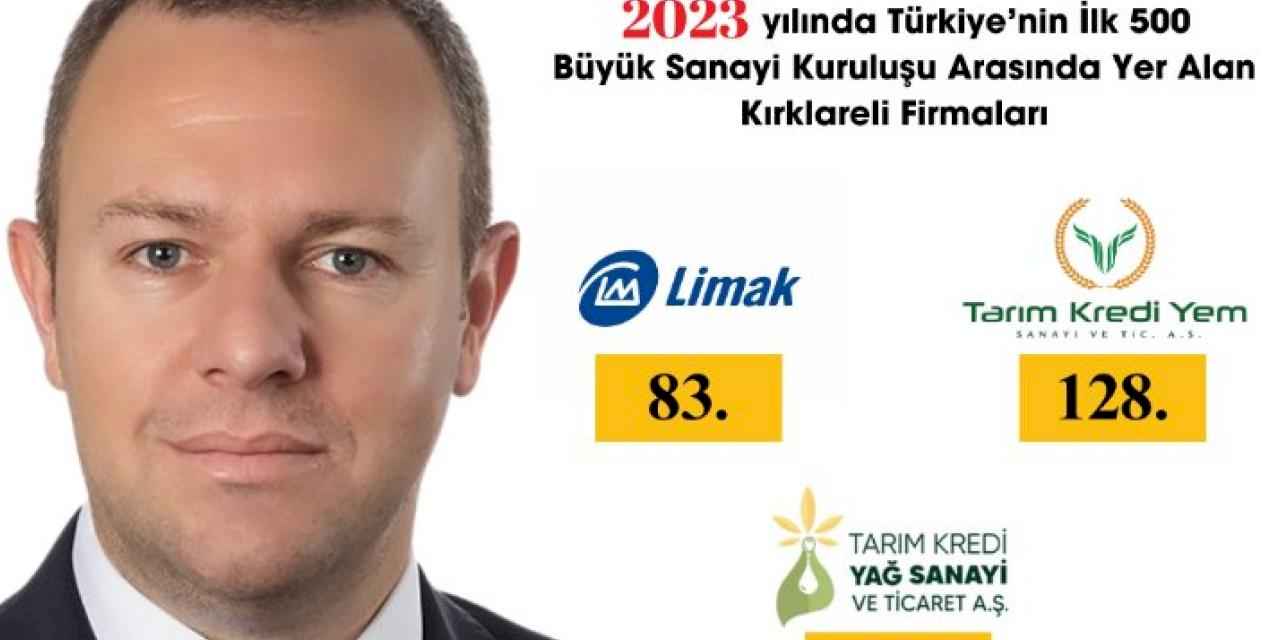 Kırklareli Ticaret ve Sanayi Odası Üyesi 3 Firma 