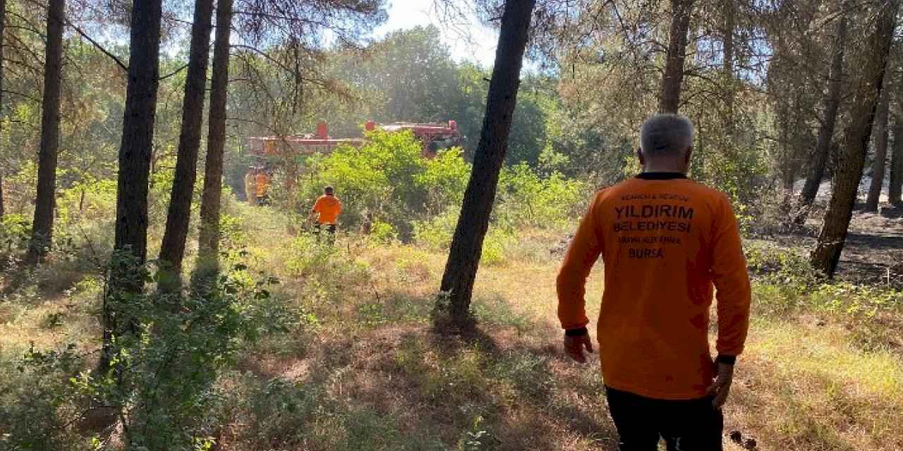 Yıldırım'dan söndürme çalışmalarına destek