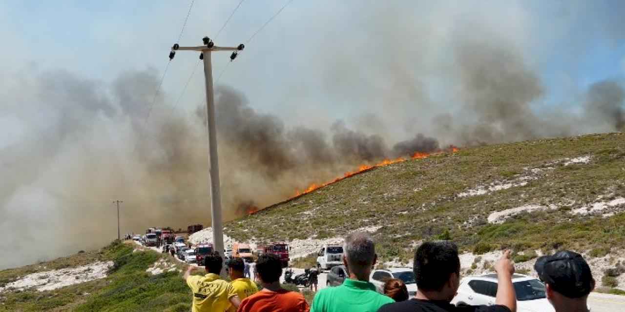 Çeşme'deki yangından acı haber! Yangın kontrol altında...