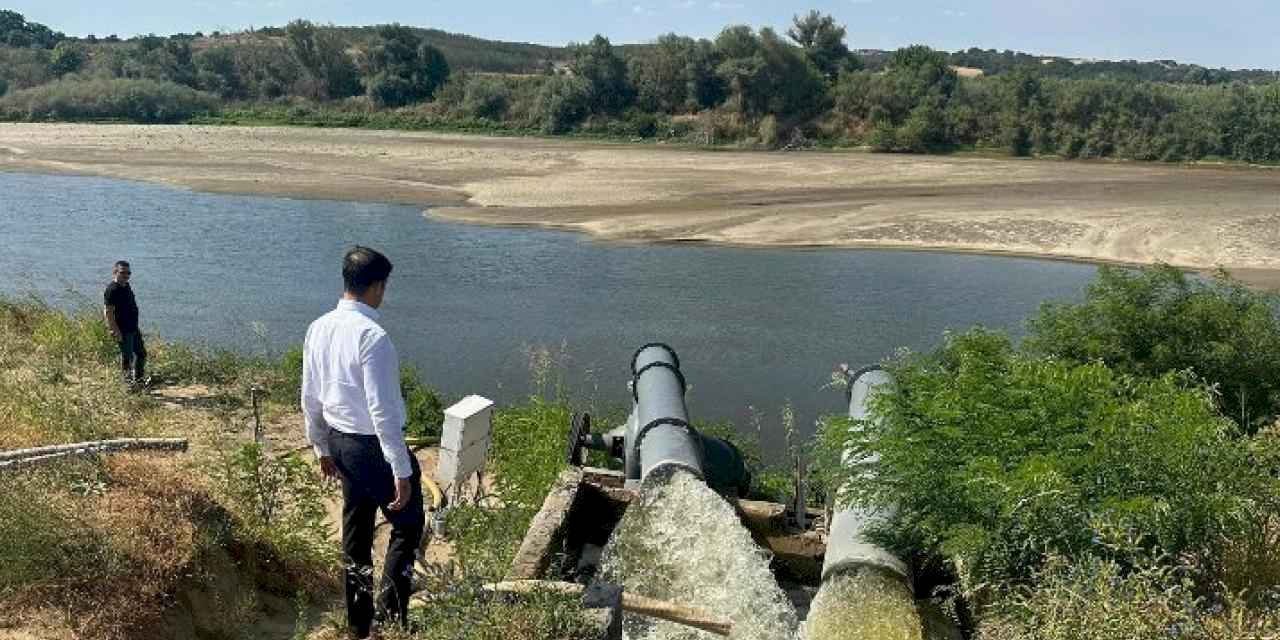 Meriç Nehri’ne Kaymakam Sevgili'den yakın mercek