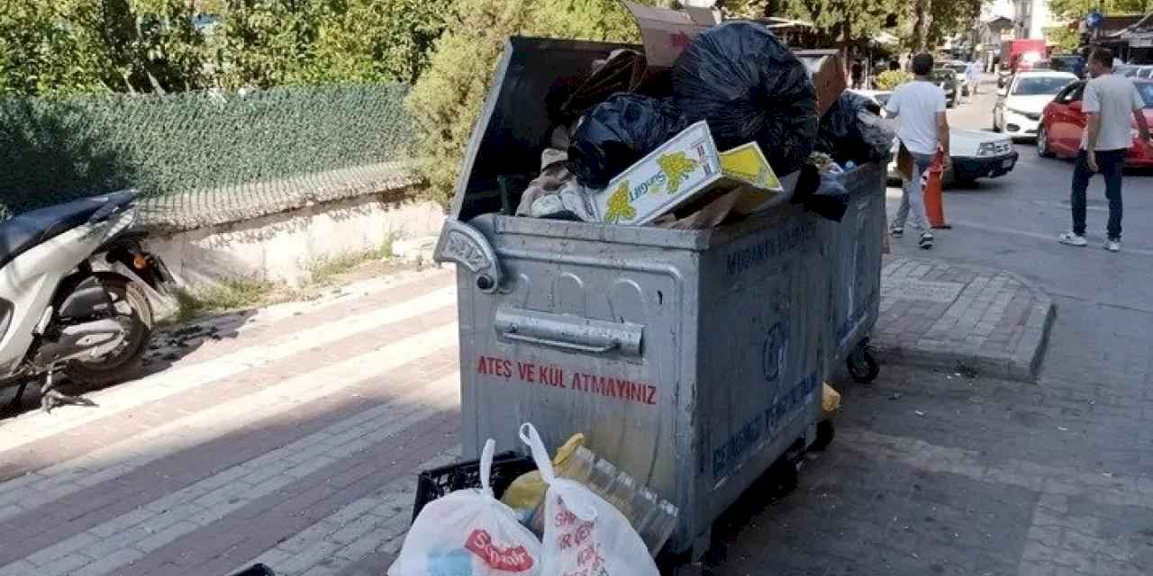 Güzelyalı’da toplanmayan çöpler tepki topluyor